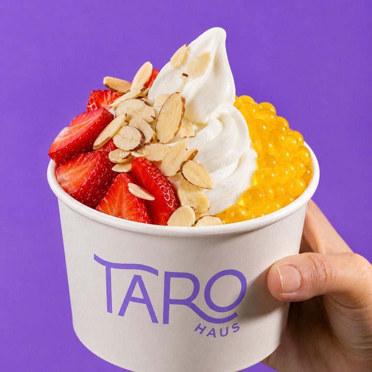 Helado suave de taro Taro Haus
